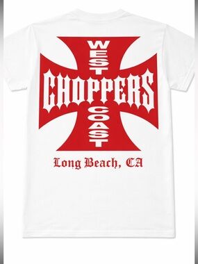 West Coast Choppers Graphic Tee - White/Red vintage size L official product